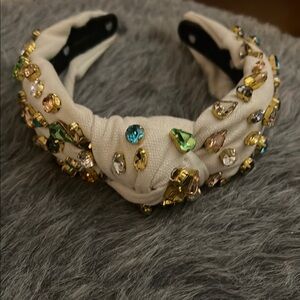 Embellished Cream Headband